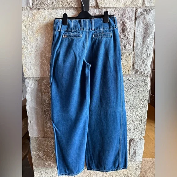 Alice + Olivia Dark Blue Denim Jeans - Picture 3 of 4